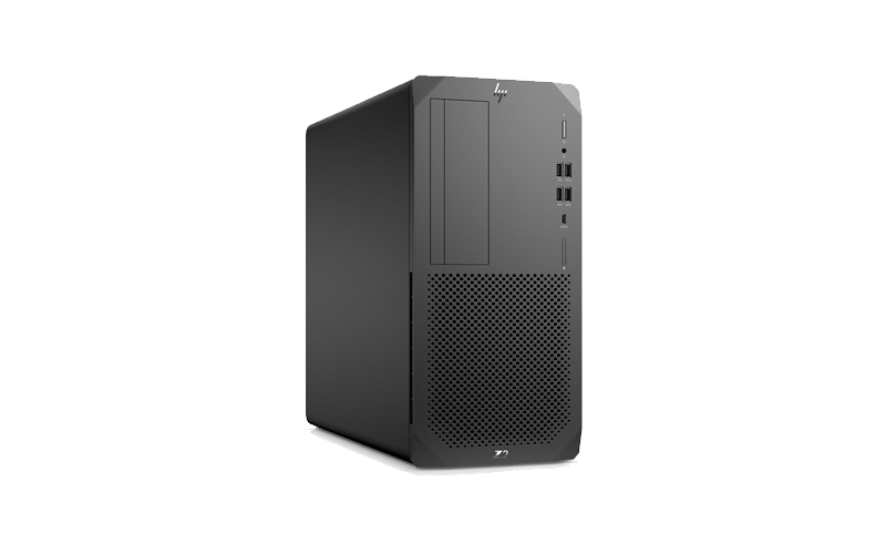 HP EliteDesk 705 G4 Microtower in use on desk