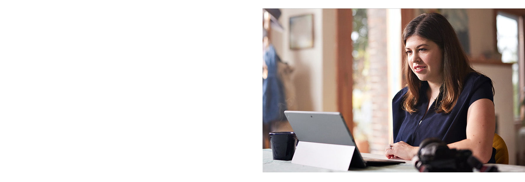 Microsoft man using tablet