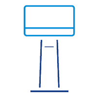 Interactive kiosks or digital signage