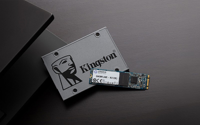 close up of the A400 SATA SSD