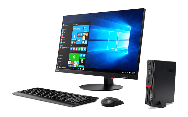 M Series Tiny desktops with processing power Lenovo ThinkCentre M Series Tiny desktop