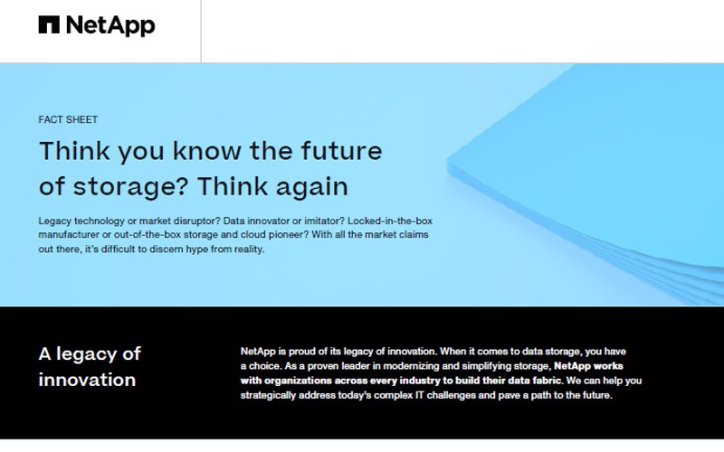 Netapp white paper Netapp white paper